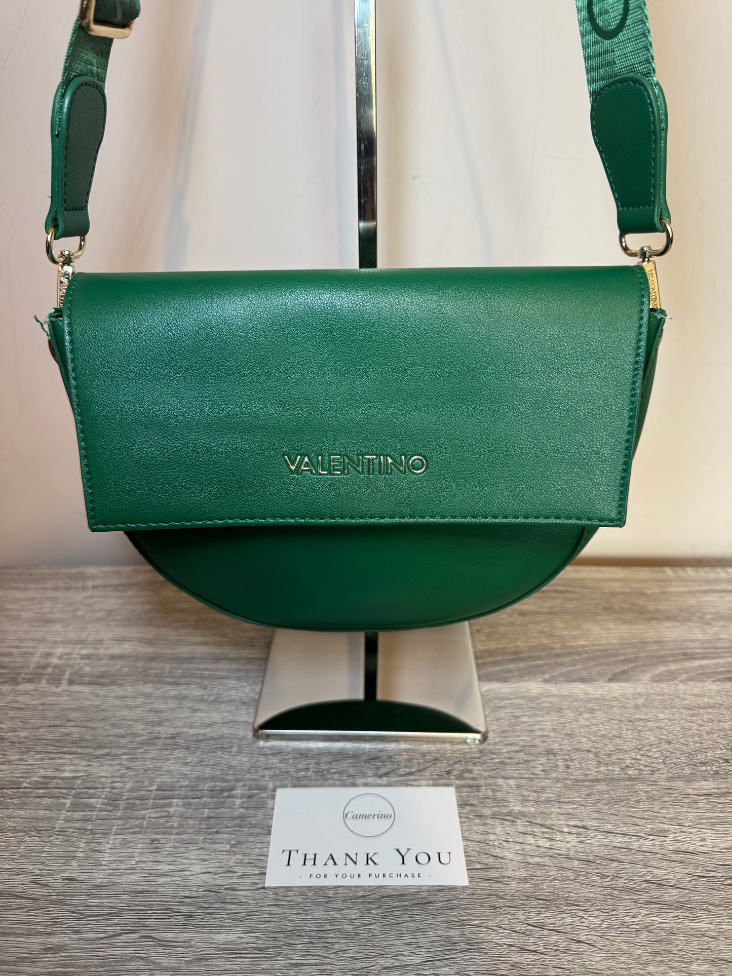 Preloved Valentino Bags Bigs cross body saddle bag in green