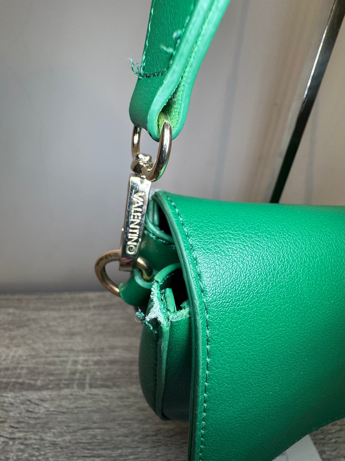 Preloved Valentino Bags Bigs cross body saddle bag in green