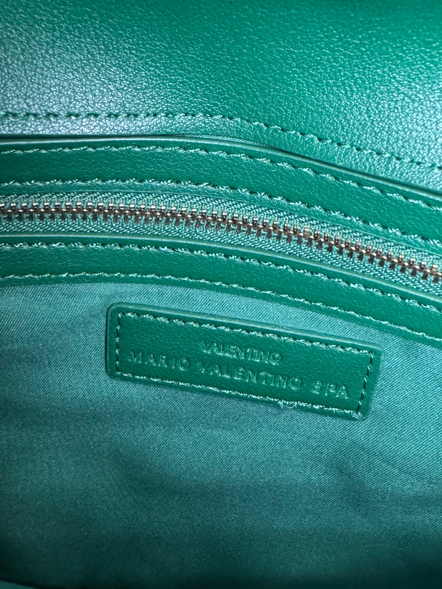 Preloved Valentino Bags Bigs cross body saddle bag in green