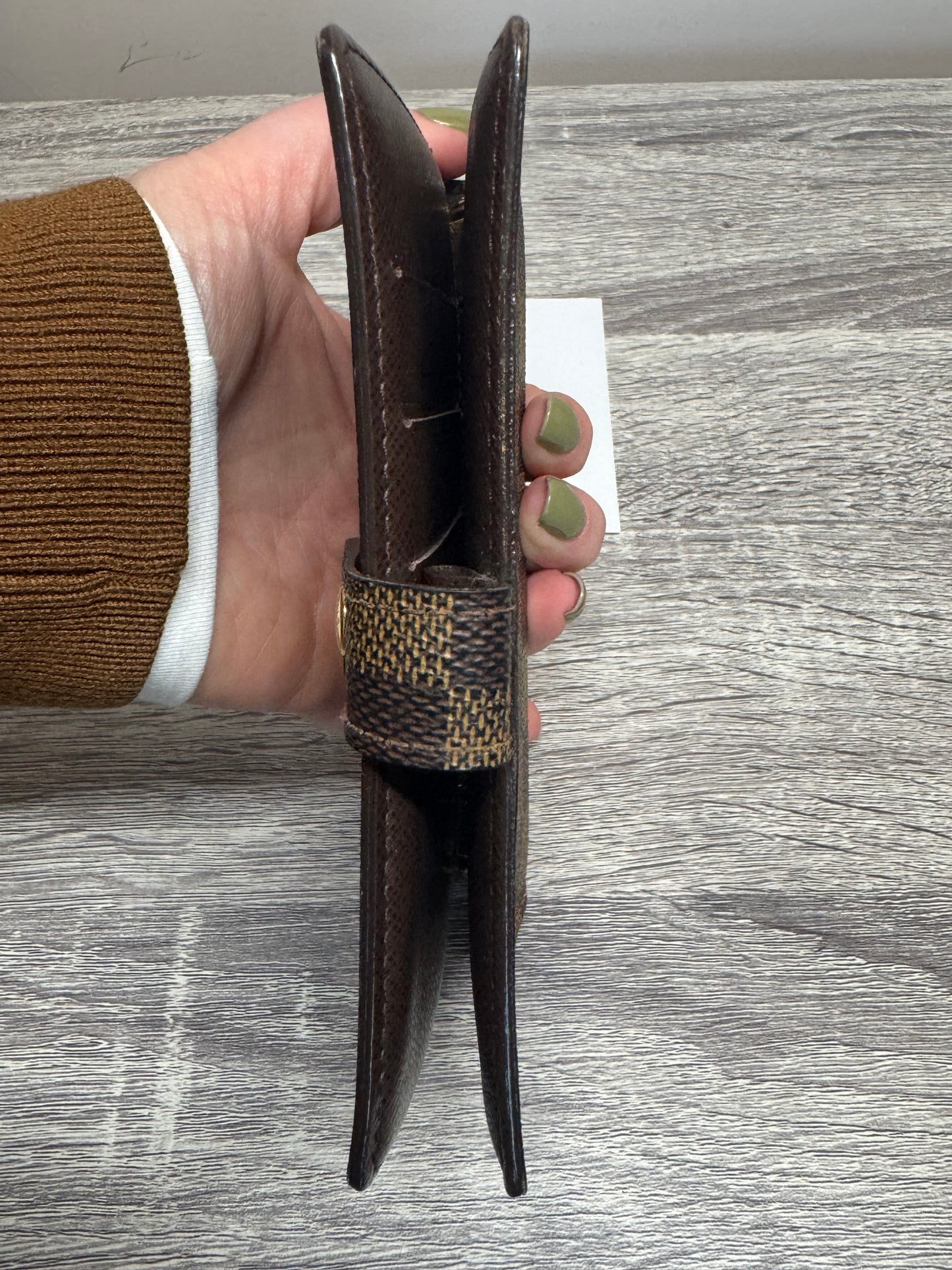 Preloved Louis Vuitton PM ring Agenda in Damier Ebene.