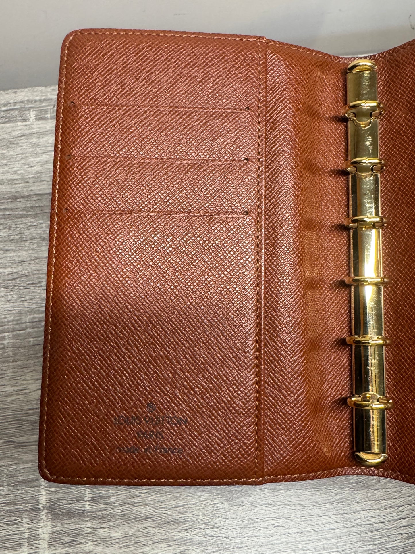 1. Preloved Louis Vuitton PM ring Agenda. Monogram Canvas