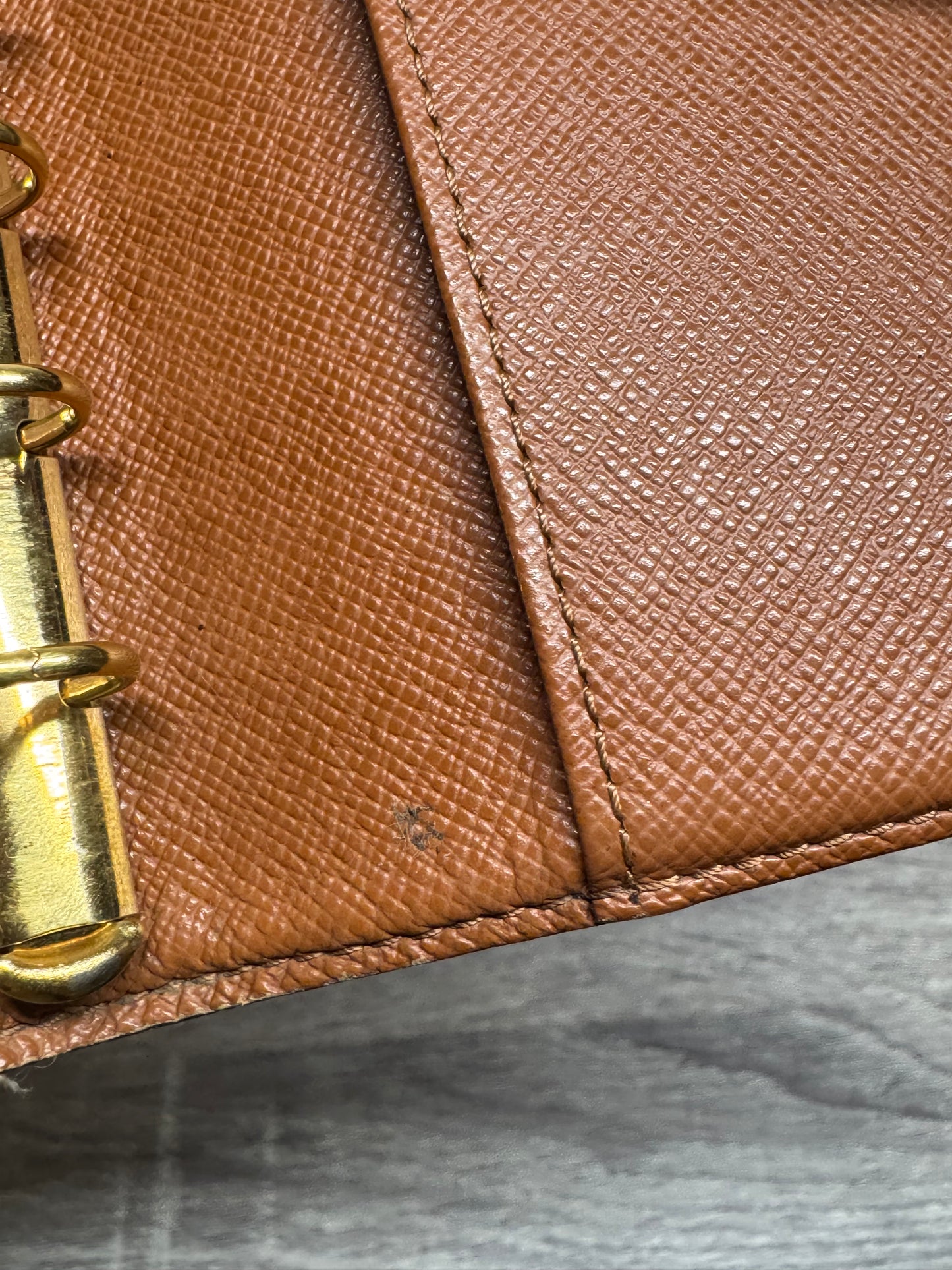 3. Louis Vuitton PM ring Agenda. Monogram canvas.