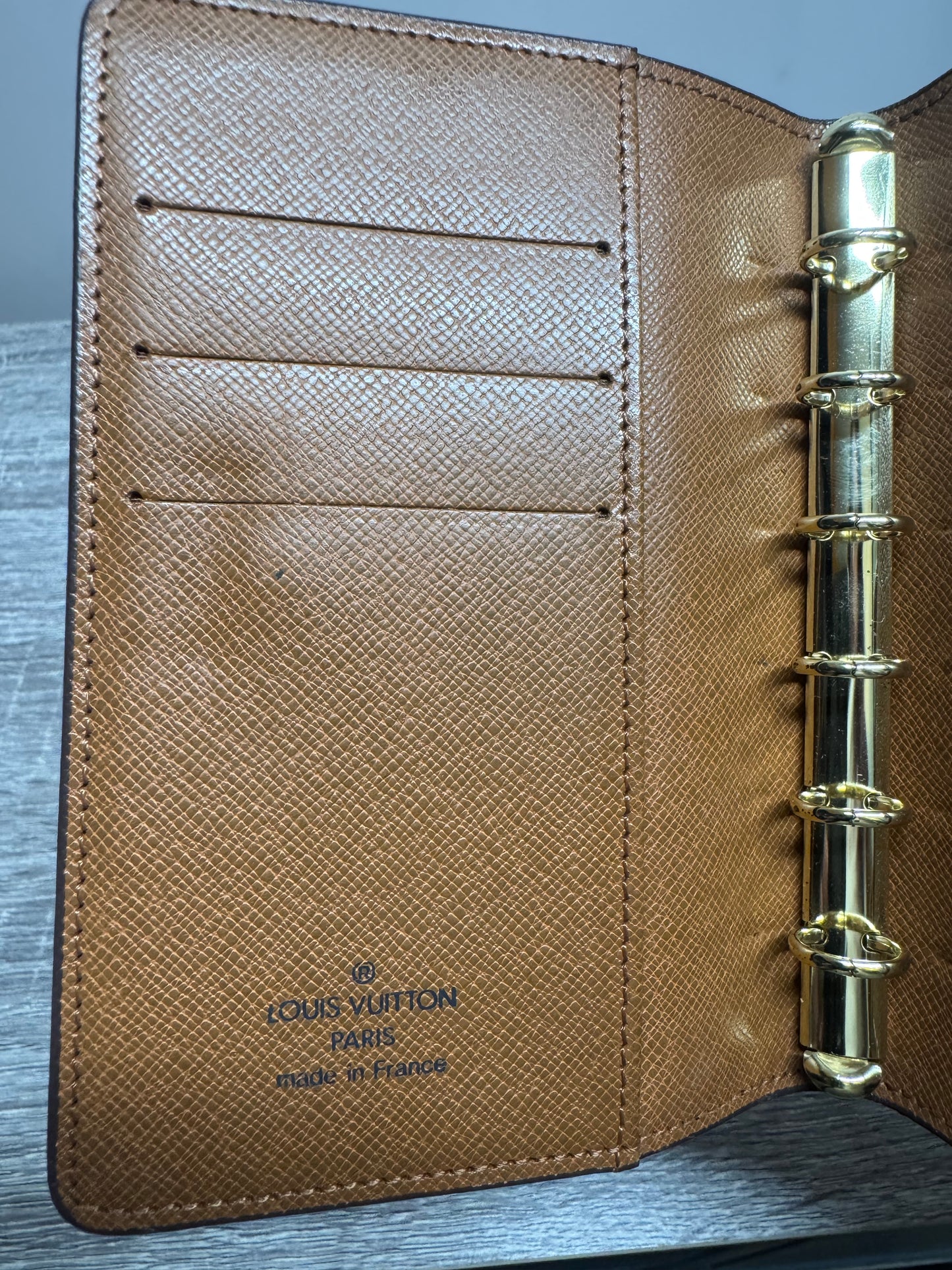 4. Preloved Louis Vuitton PM ring Agenda. Monogram Canvas.