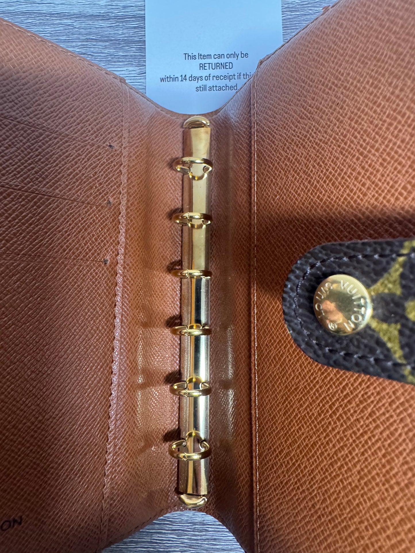 2. Preloved Louis Vuitton PM ring Agenda. Monogram canvas