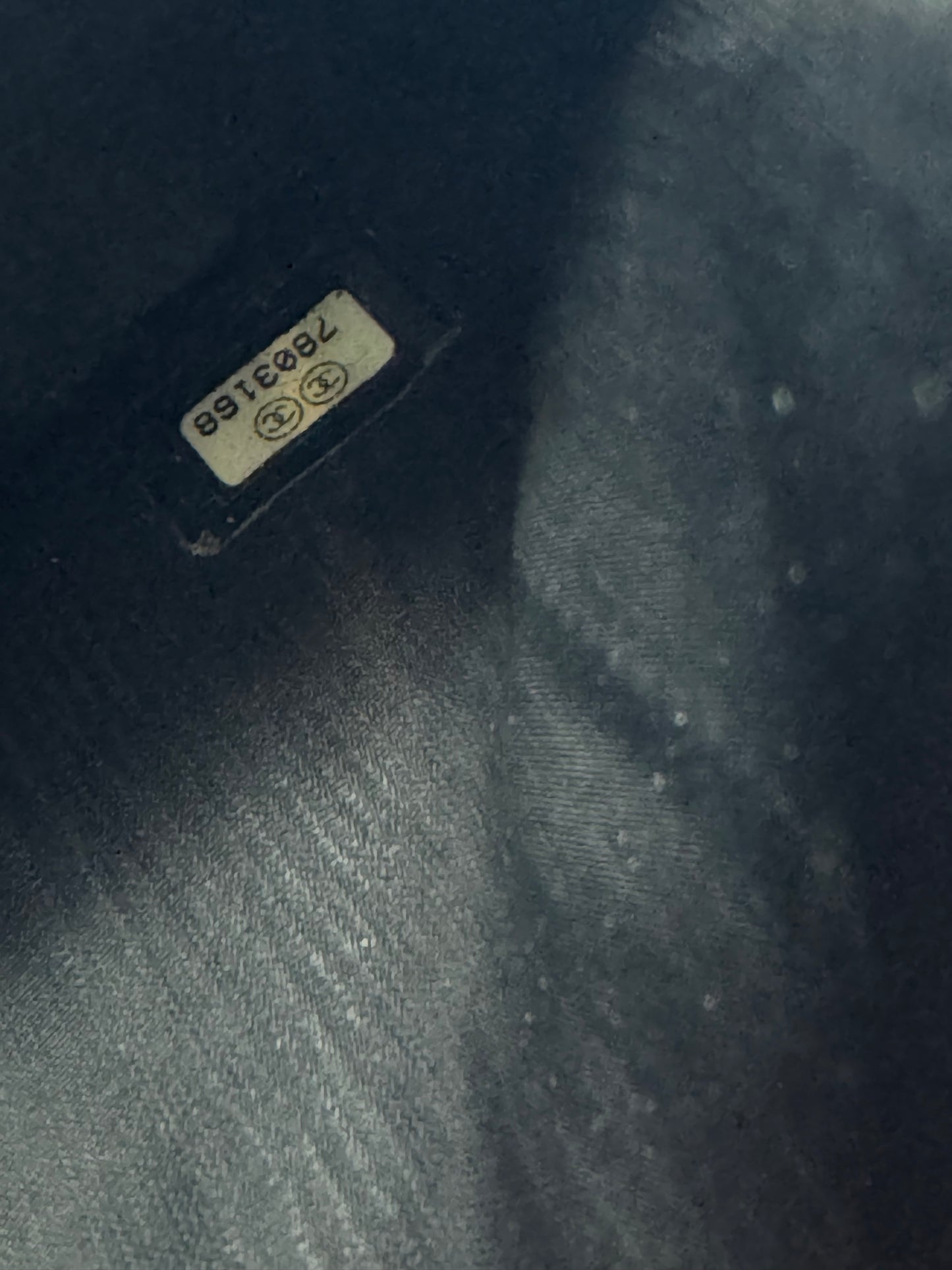 Preloved Chanel CC Dark Green Trifold Caviar Leather Wallet/Purse