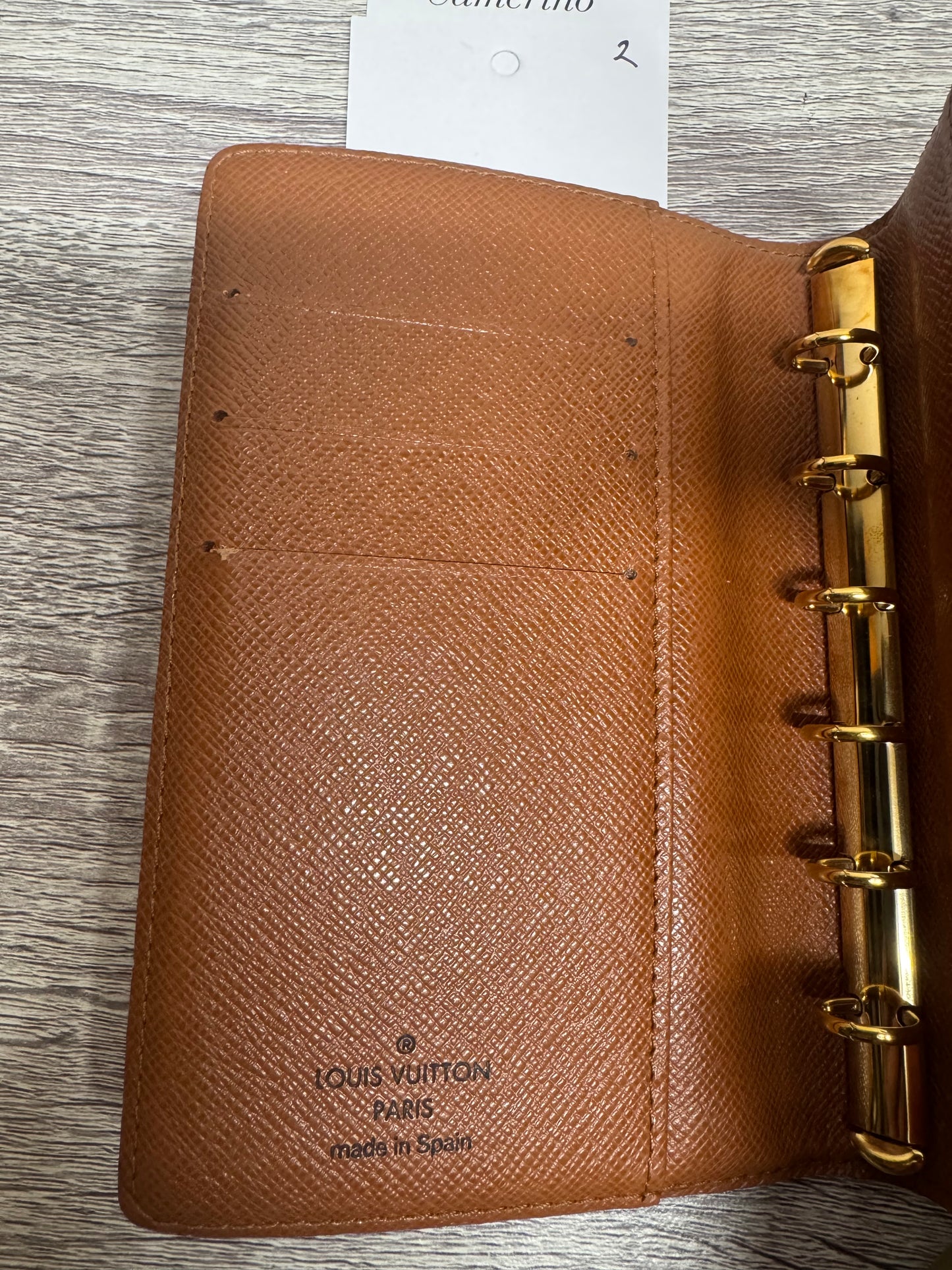 2. Preloved Louis Vuitton PM ring Agenda. Monogram canvas