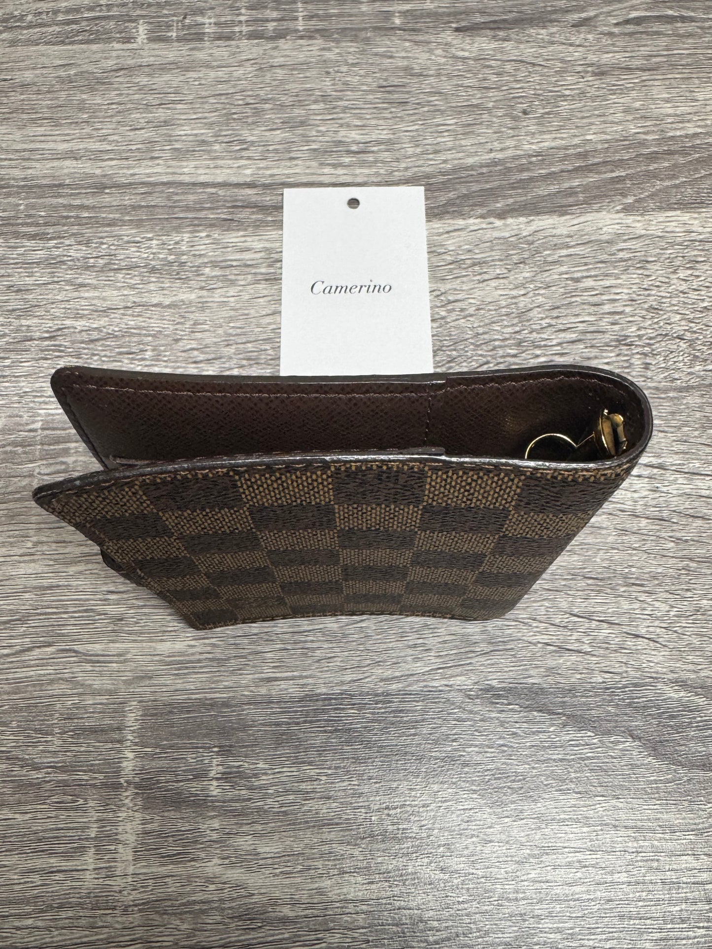 Preloved Louis Vuitton PM ring Agenda in Damier Ebene.