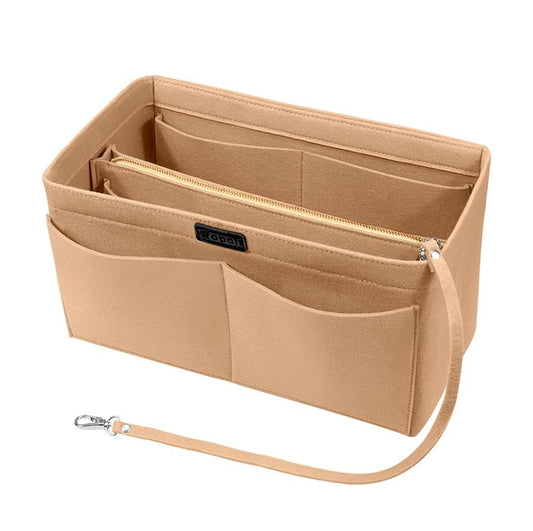 Brand new - Beige Felt Bag inserts