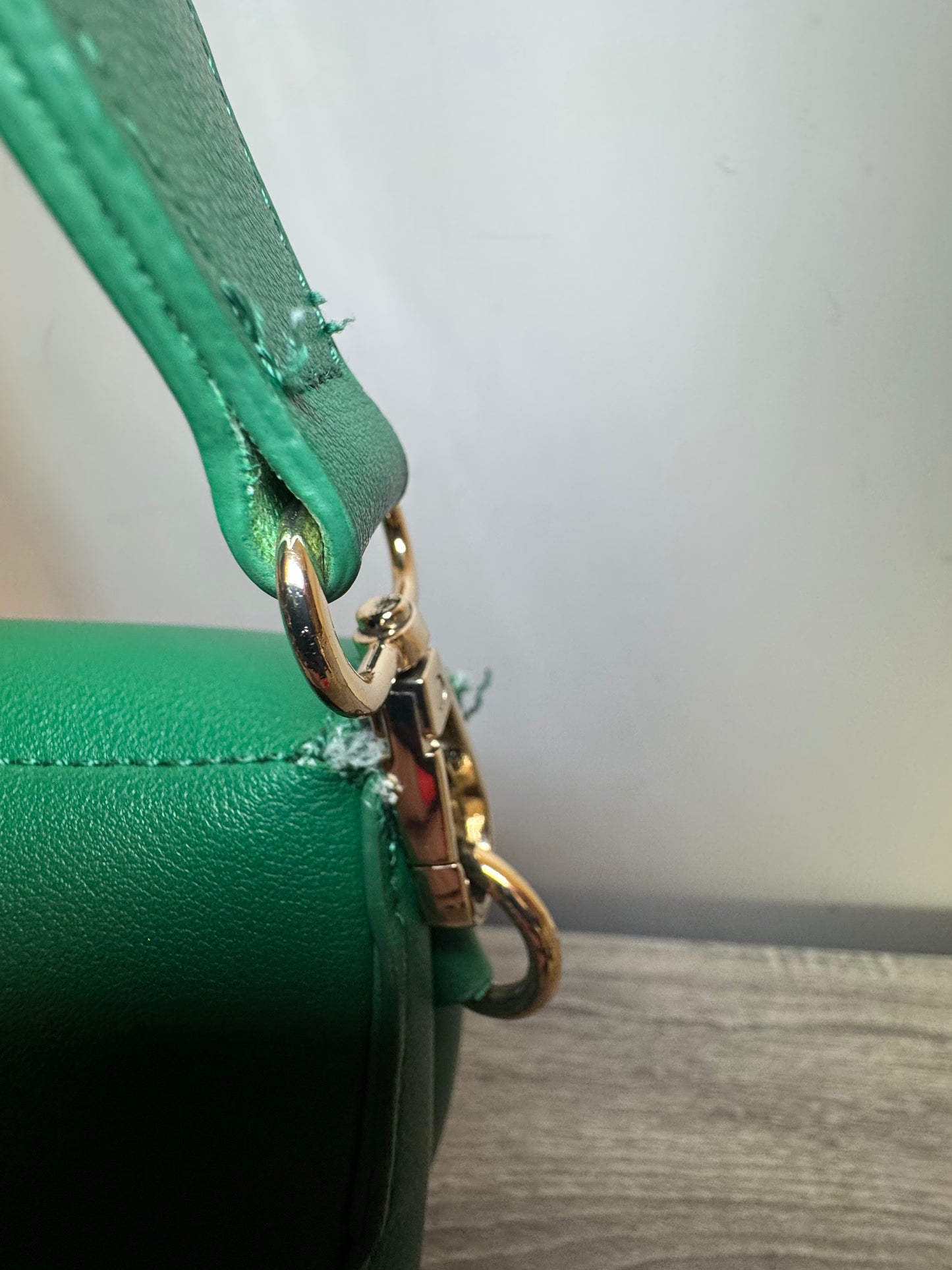 Preloved Valentino Bags Bigs cross body saddle bag in green