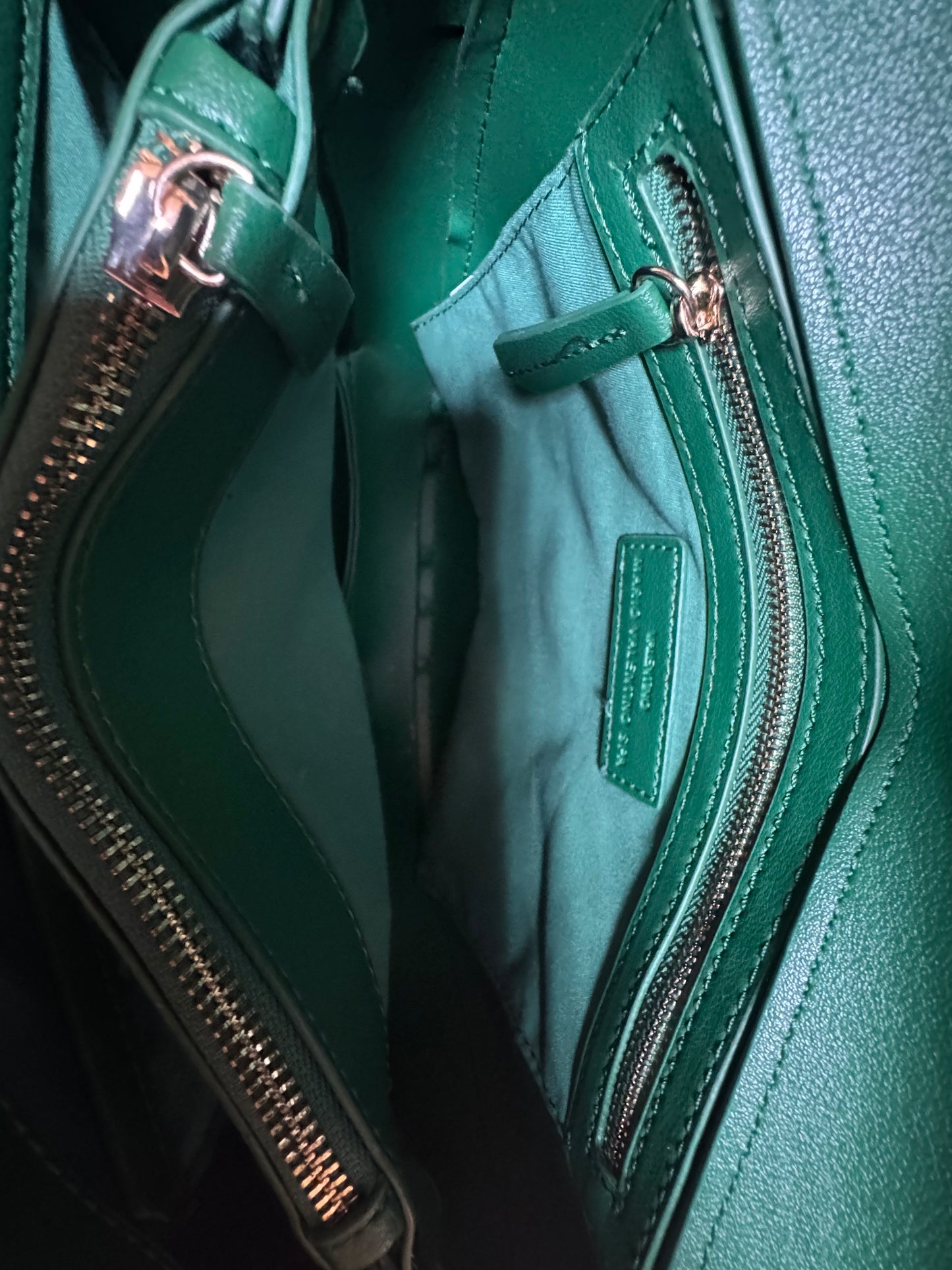 Preloved Valentino Bags Bigs cross body saddle bag in green